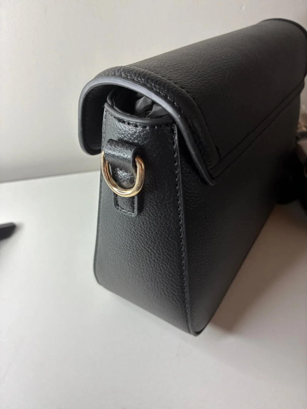 Valentino Orlandi Black Crossbody Bag with Matching Coin Pouch NWT - Picture 7 of 15
